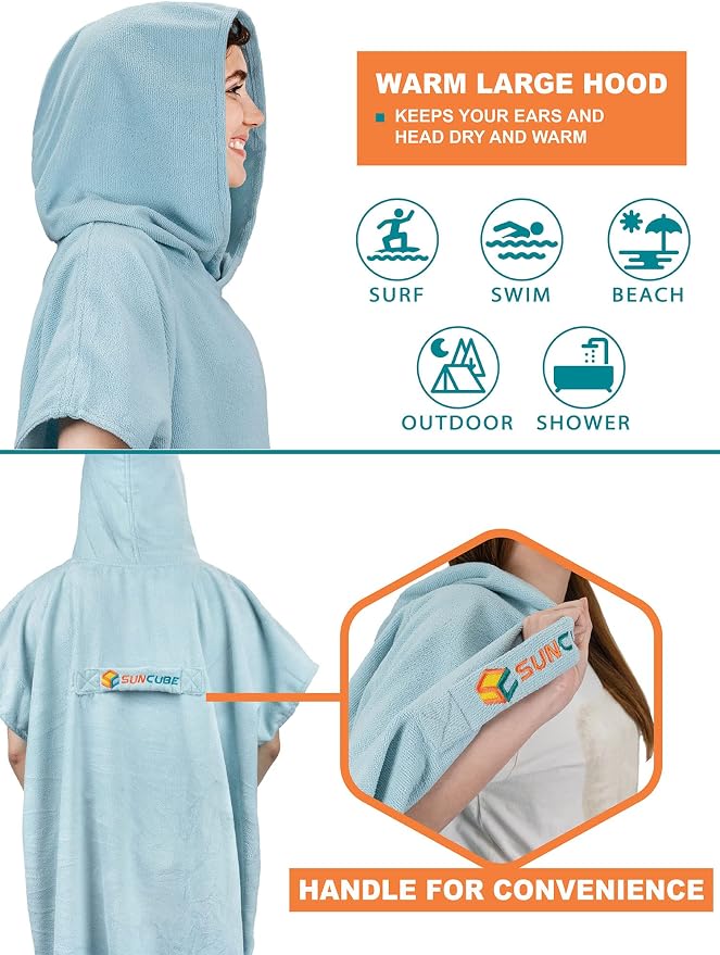 SUN CUBE Surf Poncho Changing Robe - Image 4