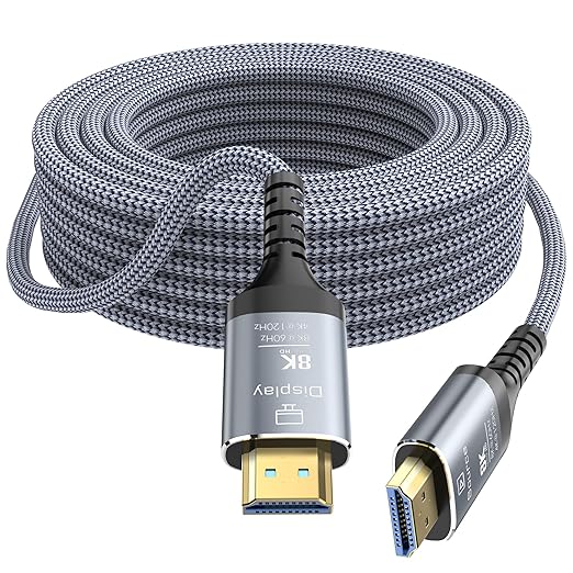 8K Fiber Optic HDMI Cable 100FT, 48Gbps Ultra High Speed Long HDMI 2.1 Cord by Anehmeta