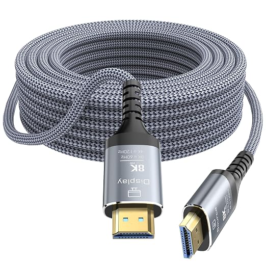 8K Fiber Optic HDMI Cable 150FT, 48Gbps Ultra High Speed Long HDMI 2.1 Cord by Anehmeta