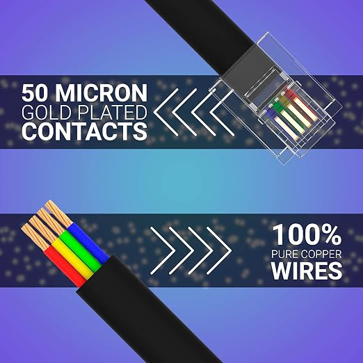 G-PLUG 50FT RJ11 Cable Phone Cord - Image 5