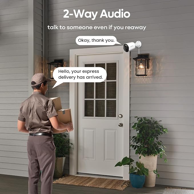 adomii 2K Security Cameras Wireless Outdoor, 33ft Night Vision, IP65 - Image 7