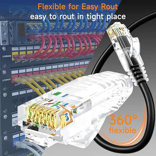 Cat6 Ethernet Patch Cable 5 ft, Cat6 Patch Cable - Image 3
