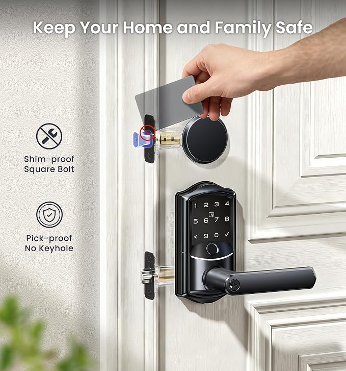 Veise VE029-E Wi-Fi Smart Lever Lock - Image 8