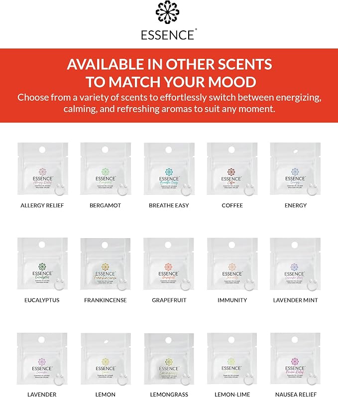 Essence Wearable Aromatherapy Nasal Diffuser – Grapefruit Essential Oil Nose - Image 7