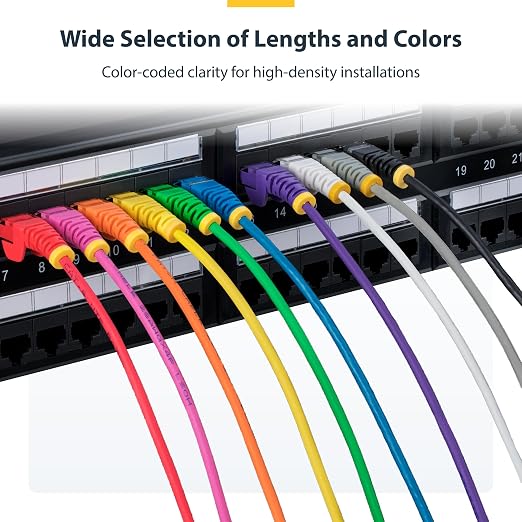 StarTech.com 30ft Black Slim CAT6 Ethernet Cable, Snagless RJ45, 28AWG Pure - Image 6