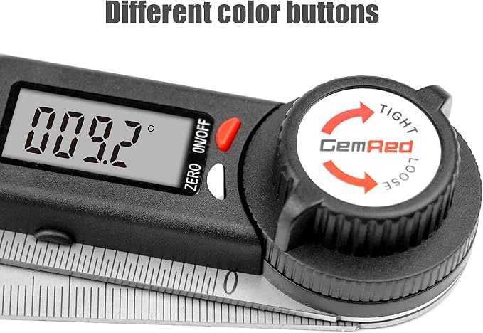 GemRed 82305 Digital Angle Finder Protractor-Stainless steel - Image 2