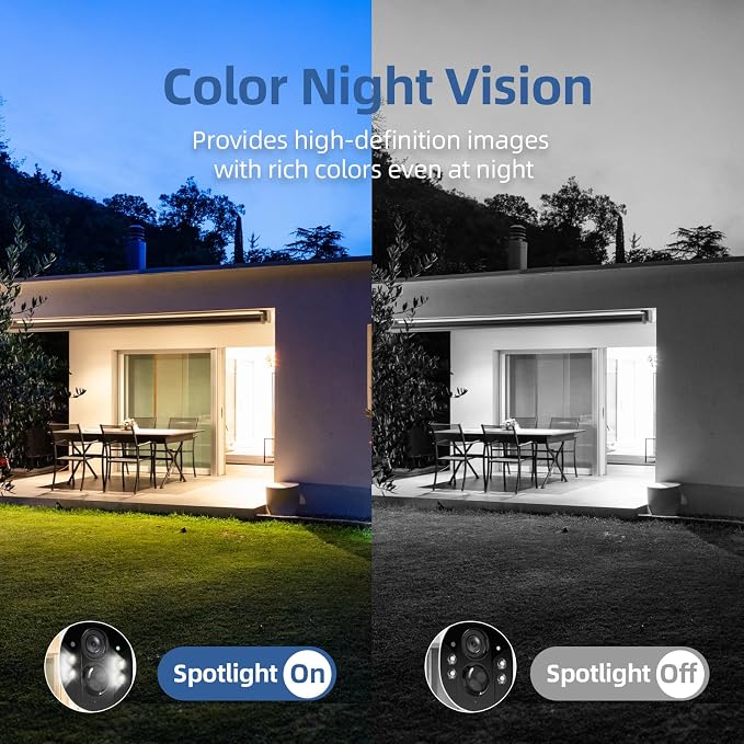 4G LTE Cellular Security Camera, No Wifi Security Camera, 2.5K Solar Camera - Image 8