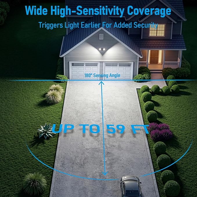 LEONLITE COB LED Security Light, Motion Sensor Outdoor Lights, Dusk to Dawn - Image 3