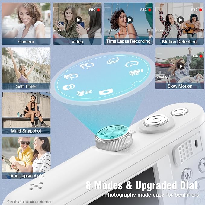 Fansbe Smart Digital Camera, 4K Vlogging Camera - Image 3