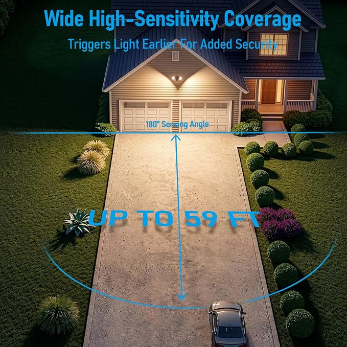 LEONLITE COB LED Security Light, Motion Sensor Outdoor Lights, Dusk to Dawn - Image 3