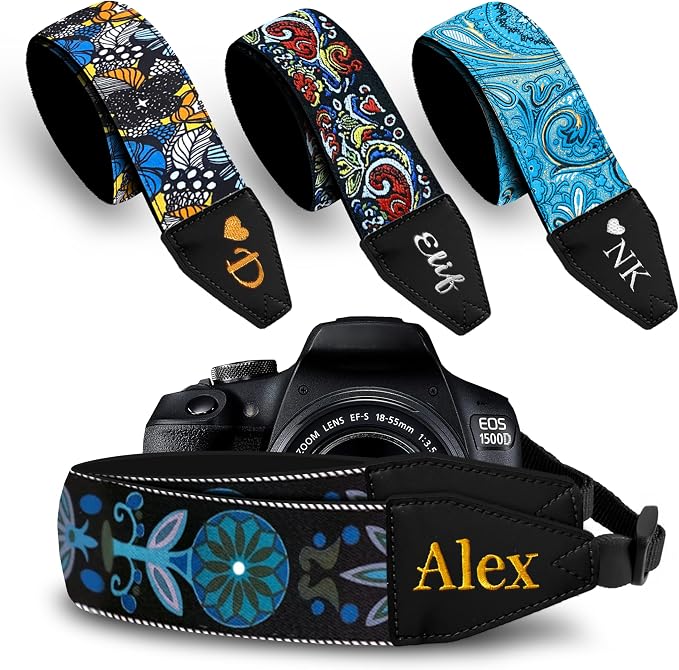 Art Tribute Custom Camera Strap Blue Sea by ArtTribute