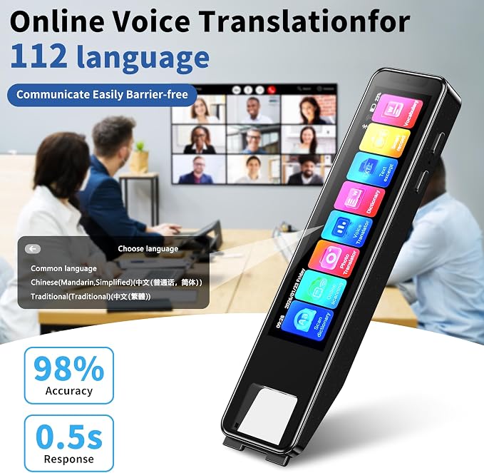 Scan Pen Translator for 142 Languages, Instant 2-Way Voice & Text Translation - Image 2