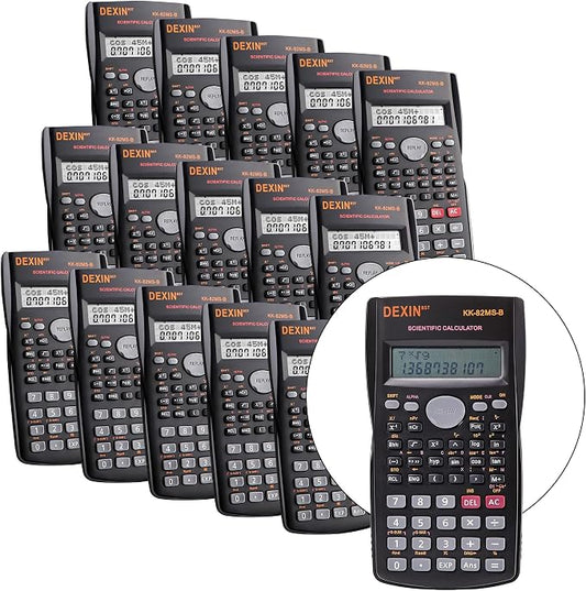 24 Pack Scientific Calculators, 2 Line Engineering Large Display Scientific by CutChaosKeepCreating