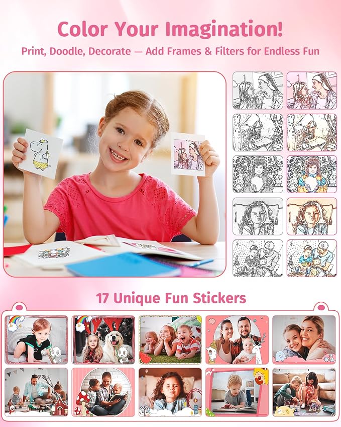 Instant Camera, Dual-Lens Kids Camera Instant Print - Image 6