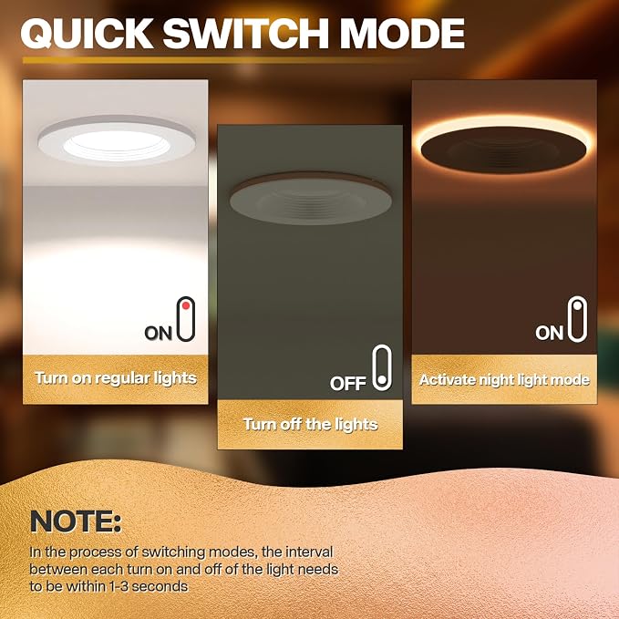 12 Pack 5/6 Inch LED Can Lights - Image 6