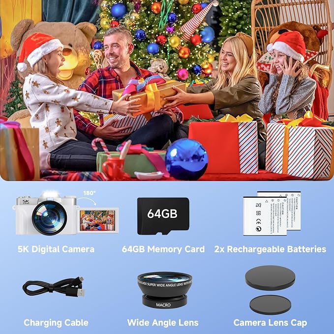 Digital Camera, UHD 75MP 5K for Photography - Image 7