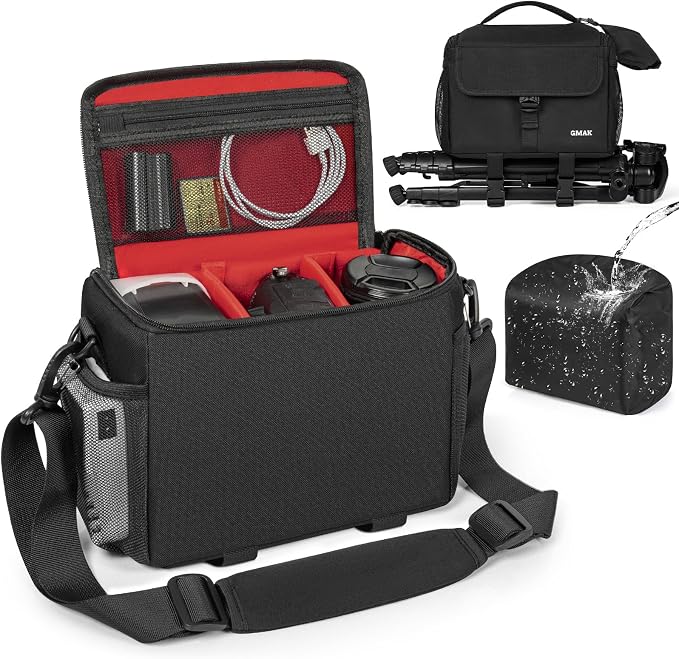 GMAK Waterproof Camera Bag for Photographers, Anti-shock Camera Shoulder Bags by GMAK