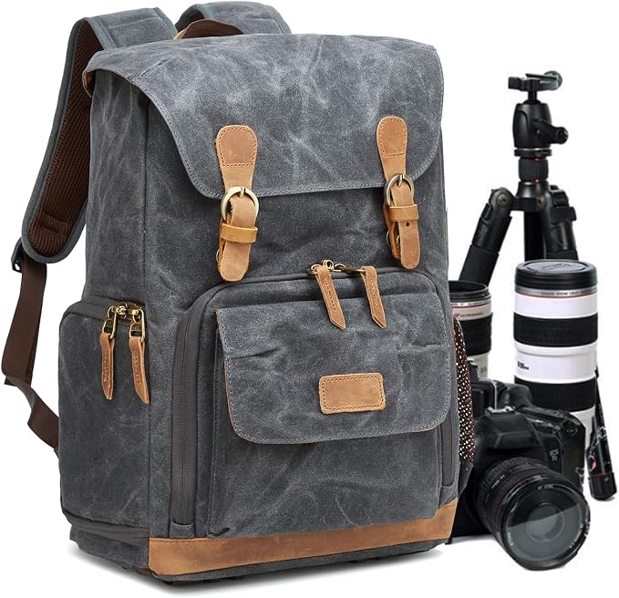 UBAYMAX Camera Backpack, DSLR SLR Waterproof Canvas Camera Bags Rucksack 15.6 by UBAYMAX