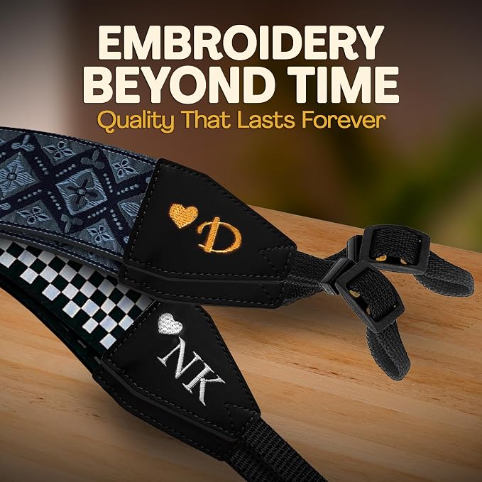 Art Tribute Custom Black Regal Camera Strap - Image 4