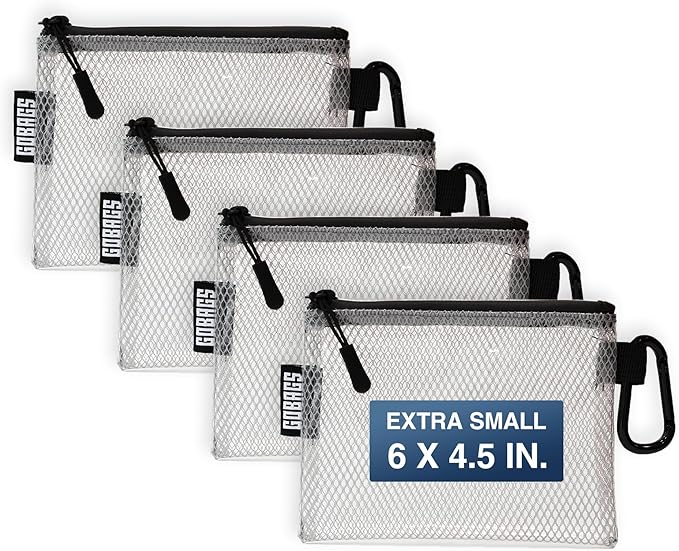 GOBAGS Air Production Extra-Small Clear Zipper Pouch – Cable Organizer & Travel by Unknown