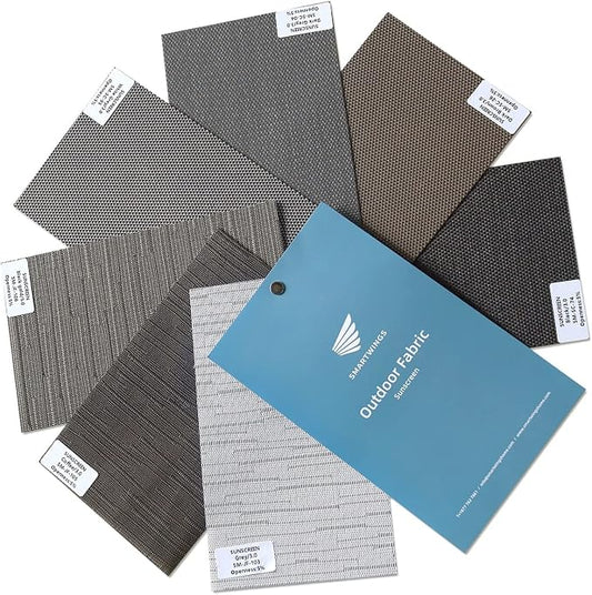 SmartWings Motorized Outdoor Patio Shades Fabric Sample, Smart Outdoor Roller by SmartWings