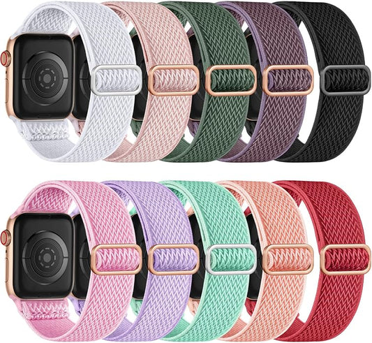 Maledan 10 Pack Stretchy Solo Loop Compatible by Maledan
