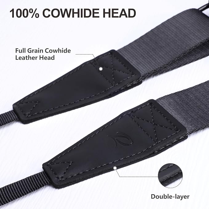 Padwa Lifestyle Black Adjustable Camera Strap - Image 3
