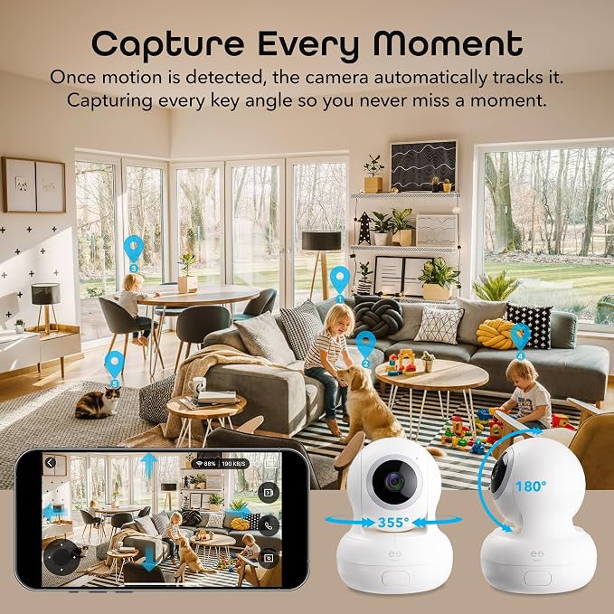 Geeni Sentinel Smart 2K Indoor Security Camera - Image 5