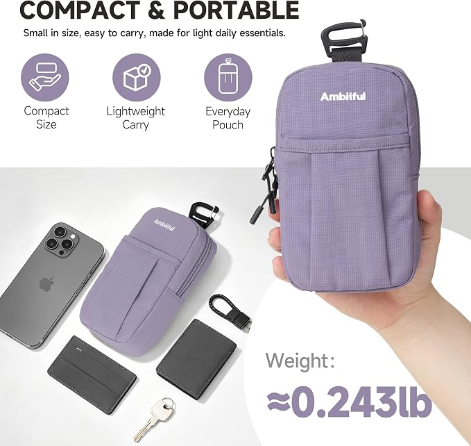 AMBITFUL Compact Sports Camera Bag, Shoulder Strap Storage Case, 3.94 x 1.57 x - Image 3