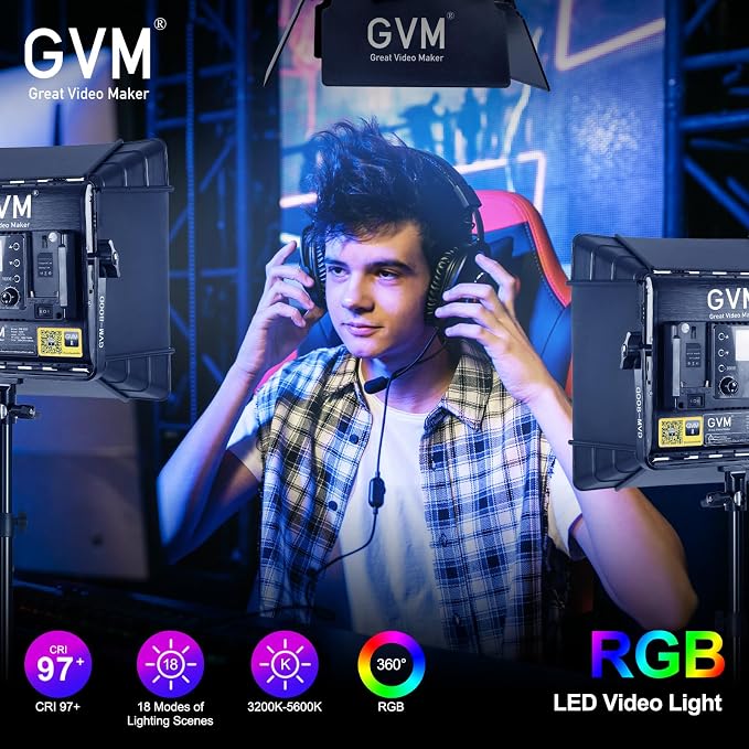 GVM 800D RGB Photography Lighting Kits - Image 4