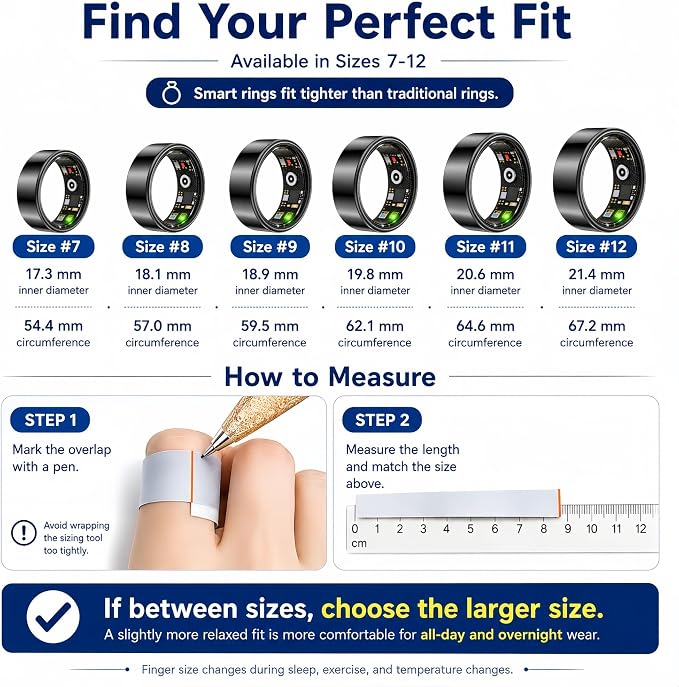 Smart Ring Health & Fitness Tracker - Image 2
