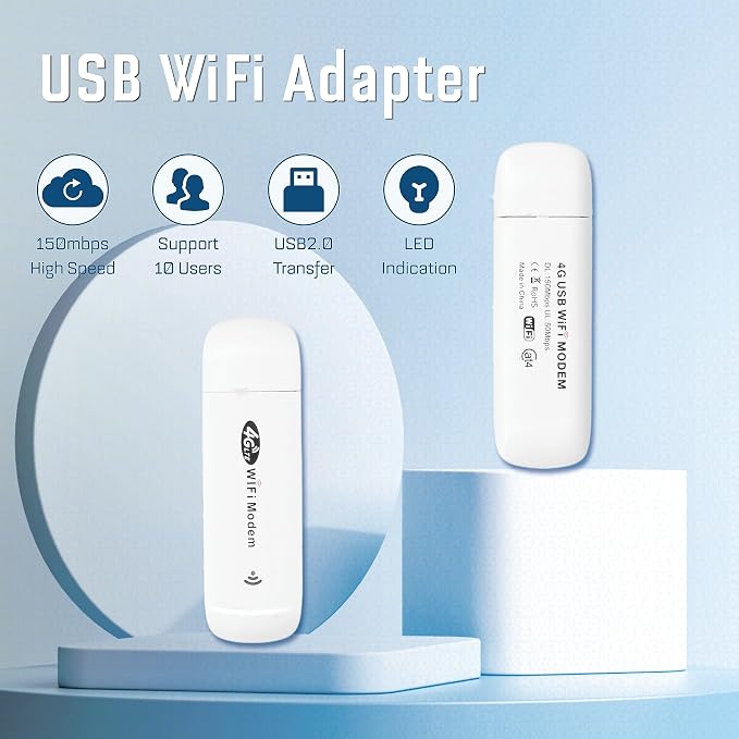 USB Adapter, 150mbps 4G LTE TDD FDD GSM Mini Router - Image 2