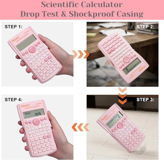 Scientific Calculator, 2 Line Cute Scientific Math Calculator Function - Image 4