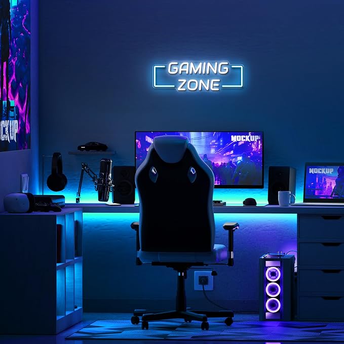 Kavaas Game Zone Neon Sign for Gameroom Wall Decor LED Light Signs - Image 4