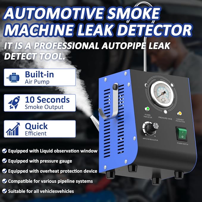 Automotive Smoke Machine Leak Detector, 19PSI Upgraded Dual Mode - Image 2