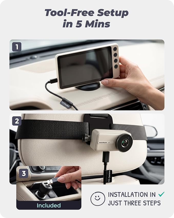 #1 Magnetic Double Car Camera for 2 Baby - Image 7