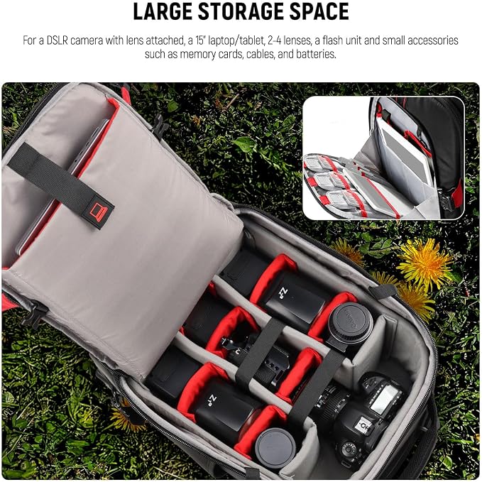 Neewer 2-in-1 Rolling Camera Backpack Trolley Case - Image 2