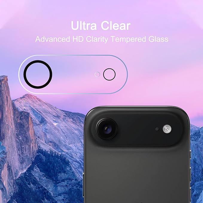 Ailun 3 Pack Screen Protector for iPhone Air + 3 Pack Camera Lens Protector - Image 3