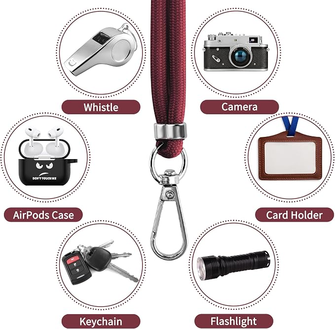 CACOE Phone Lanyard 2 Pcs-1 Pcs Adjustable Neck Strap, Universal Crossbody - Image 6