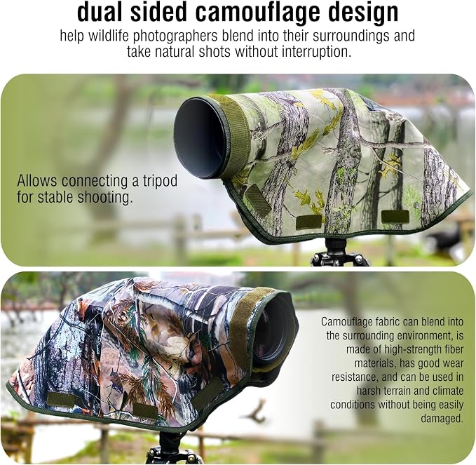 Camera Rain Cover with Openable Viewing Window & Strap Mountable Design - Image 5