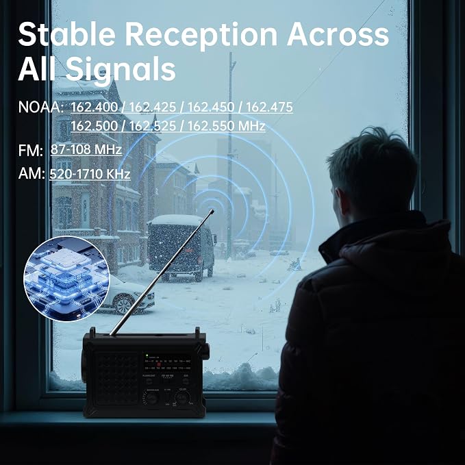 Mesqool Emergency Weather Radio NOAA Alert - Image 3