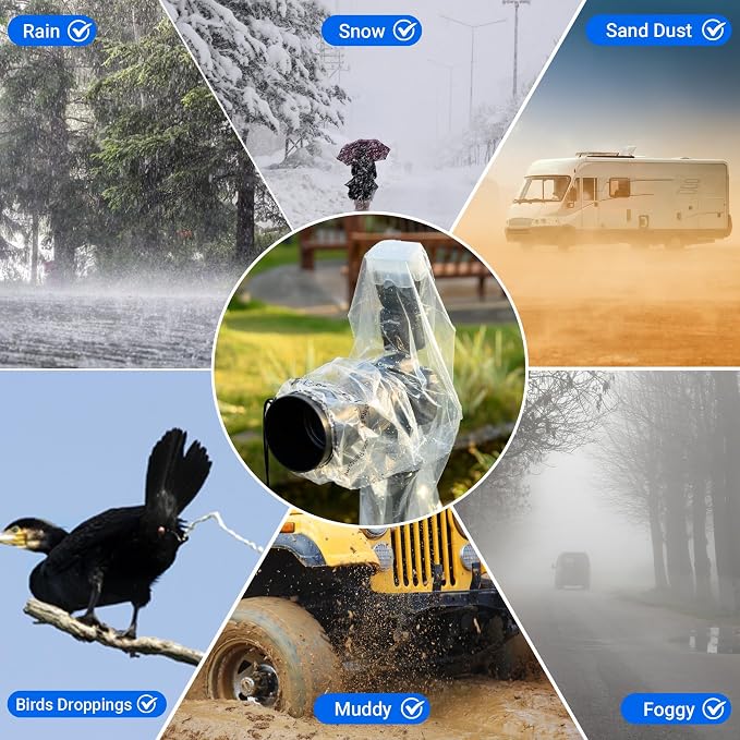 2 Pack 18" Long Camera Rain Cover - Image 8