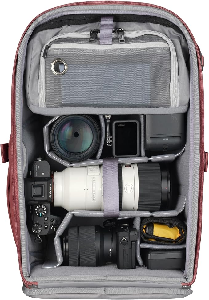 VANGUARD VEO Metro B25L Camera & Everyday Backpack – Fits 70–200mm Attached - Image 2