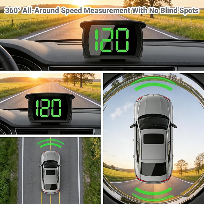 Speedometer HUD for Cars Trucks Motorcycles USB Plug & Play Digital MPH Speed - Image 7