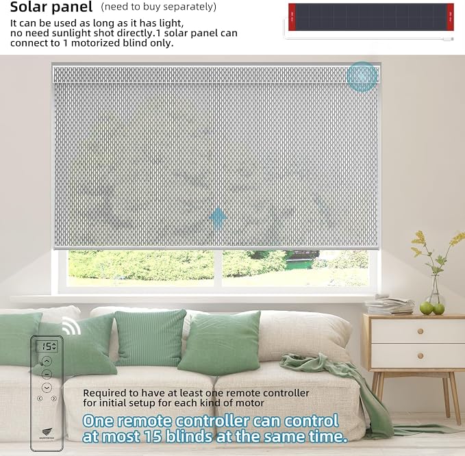SmartWings Motorized Roller Shades 5% Openness Work - Image 2