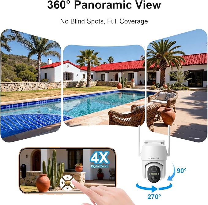 Solar Security Cameras Wireless Outdoor, Free Cloud Storage, WiFi Cameras - Image 3