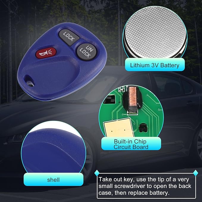 X AUTOHAUX 315MHz KOBLEAR1XT Replacement Keyless Entry Remote Key Fob - Image 4