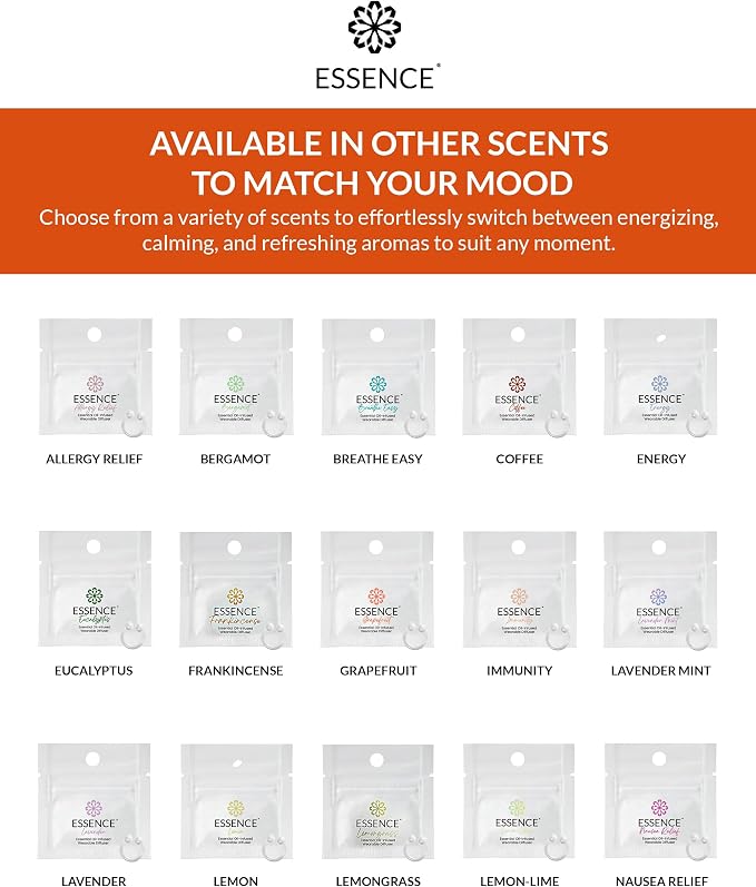 Essence Wearable Aromatherapy Nasal Diffuser – Orange Essential Oil Nose Ring - Image 7