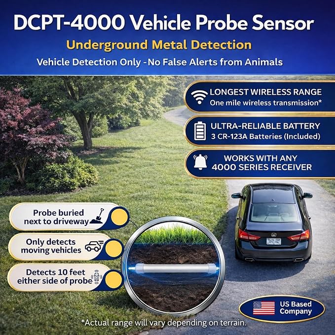 Dakota Alert Smart Probe 4000 Driveway Alarm – Vehicle Detection Sensor - Image 2