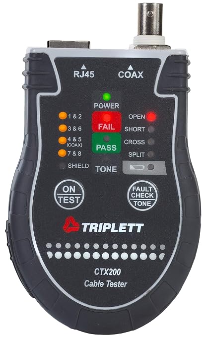 Triplett CTX200PA Network Cable RJ45/Coax Tester - Image 13